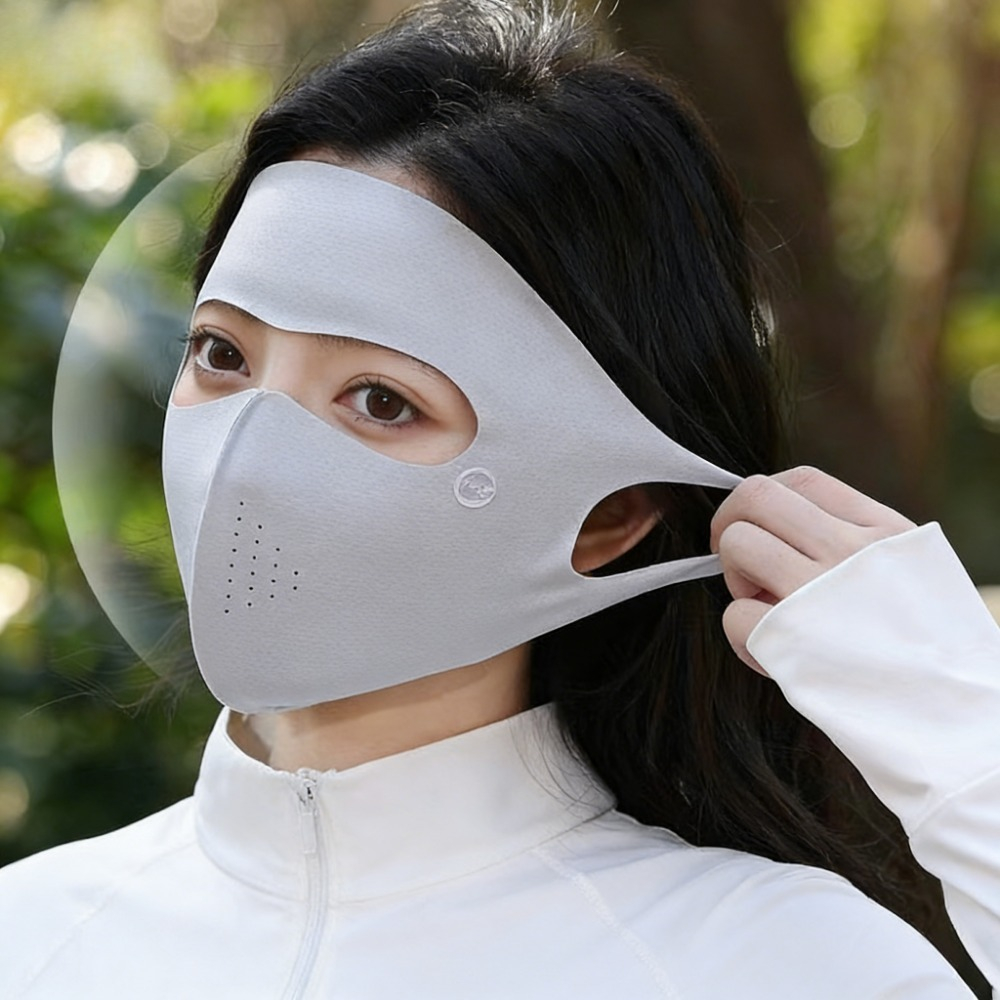Sports Mask Breathable - Penutup Wajah Pelindung UV dari Sutra