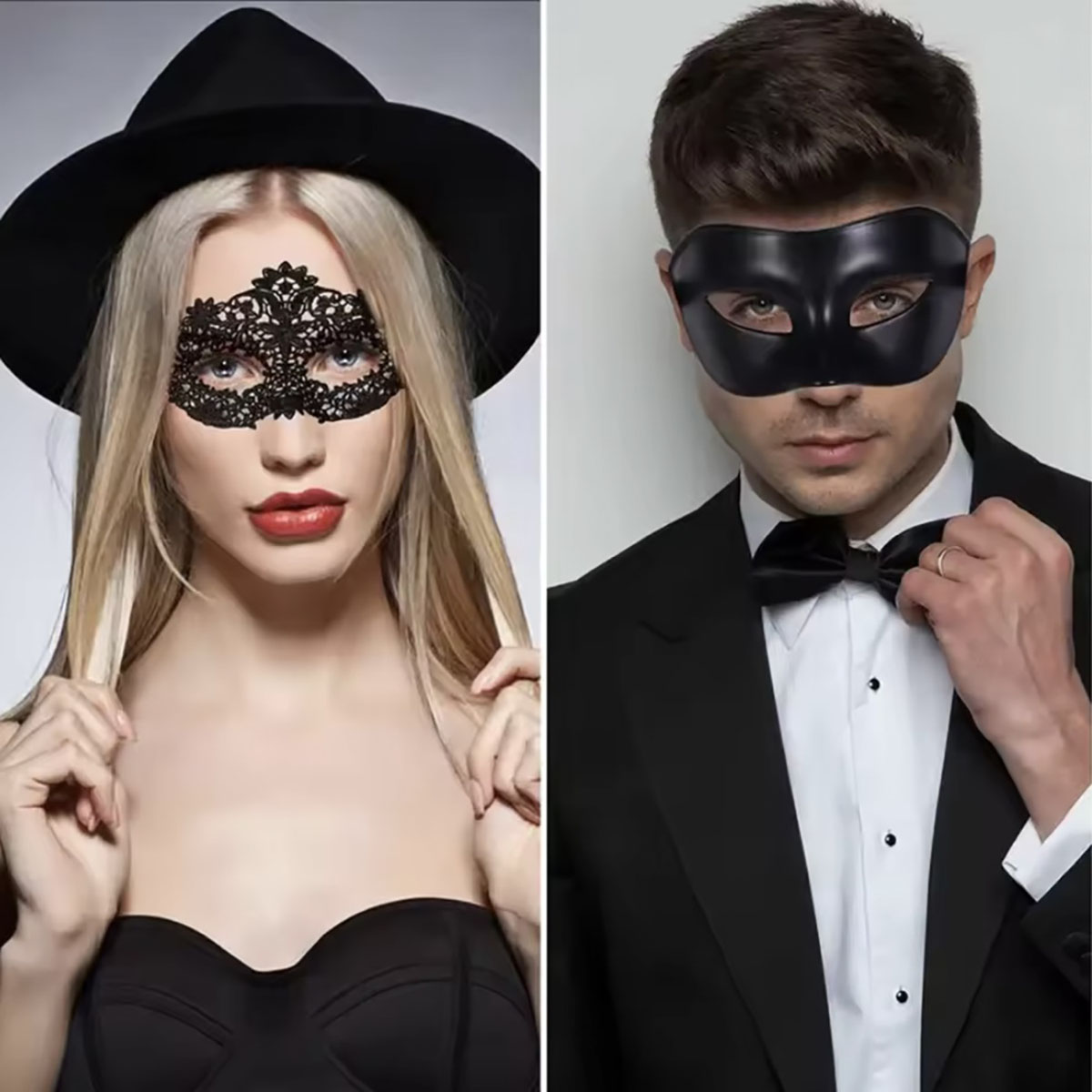 2 buah Set Masker Topeng Renda - Black Face Mask Pack ulasan dan harga