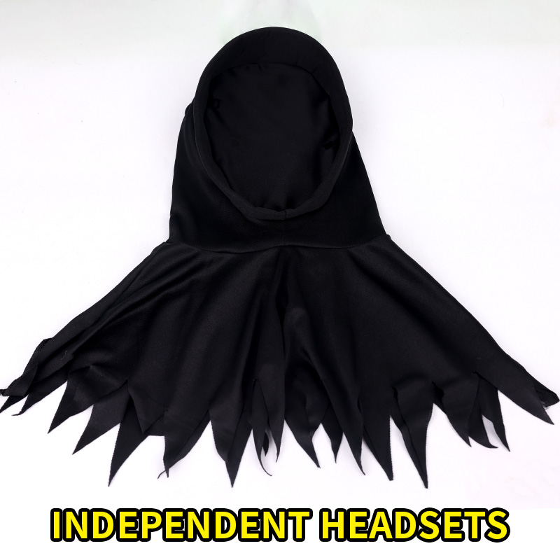 Kostum Horor Grim Reaper Hallo - Black Face Mask Pack ulasan dan harga