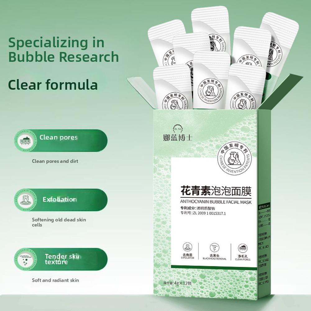 Masker Wajah Bubble Anthocyani - Face Mask Storage Box ulasan dan harga